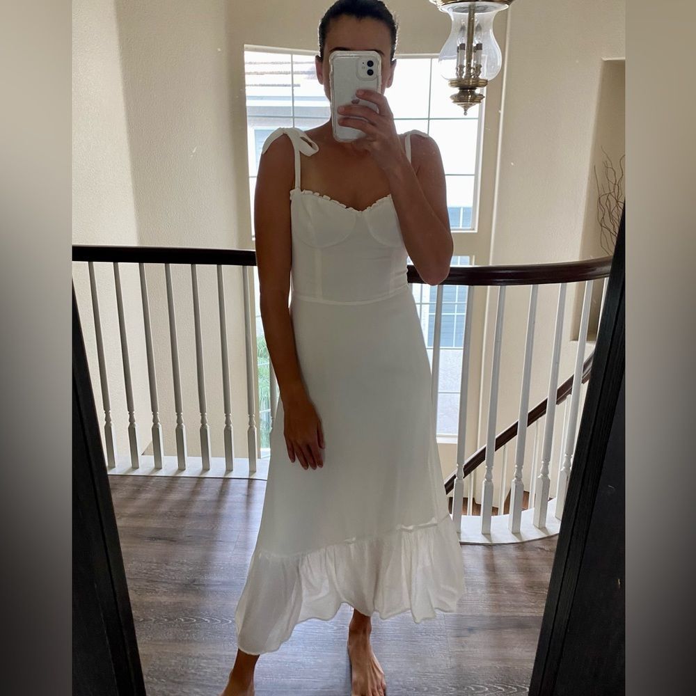 Reformation Nikita in Ivory Sz 4